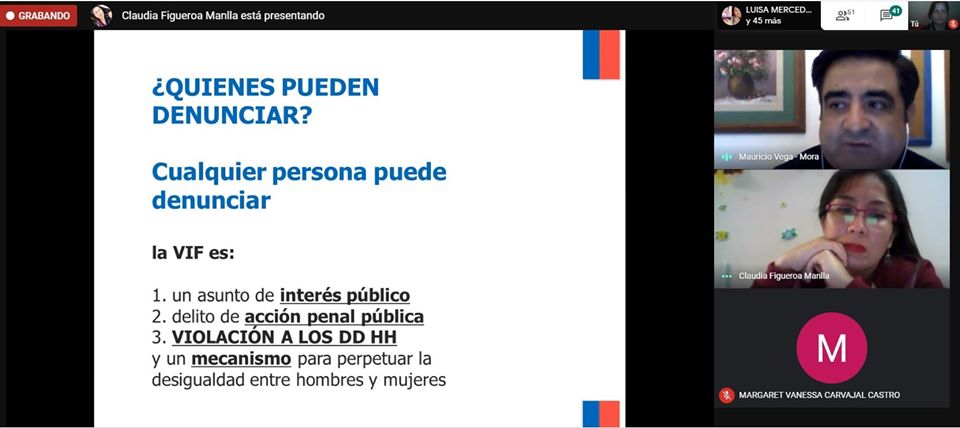 Consultorio Jurídico Arica realiza charla informativa por videoconferencia