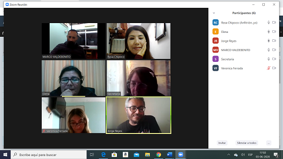 Consultorio Jurídico de Alto Hospicio: reunión de coordinación por videoconferencia