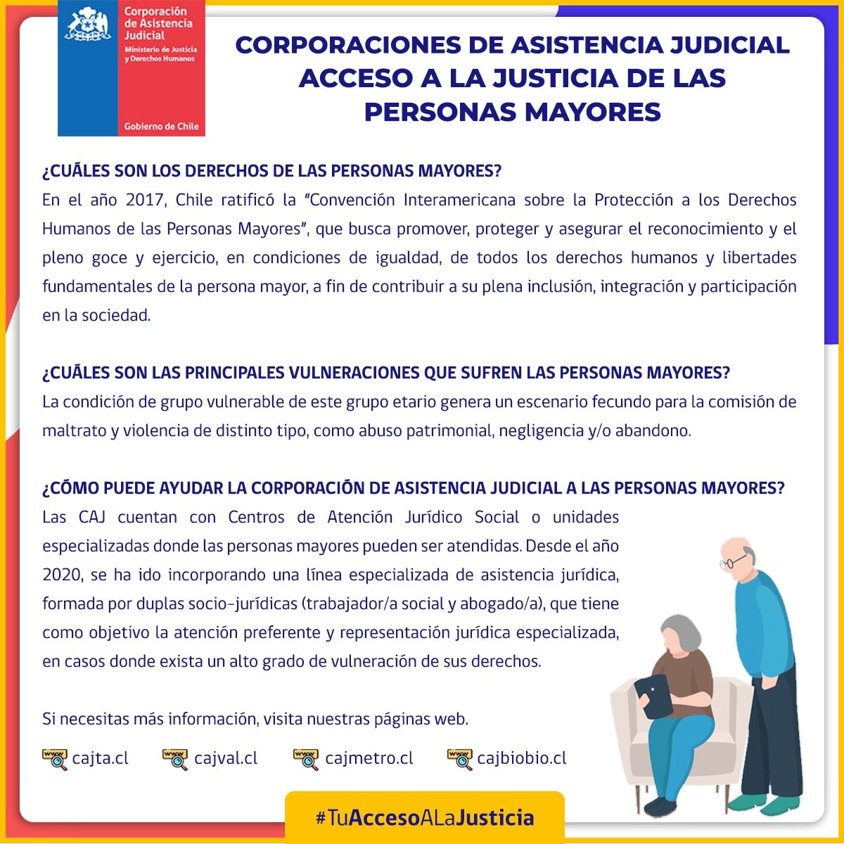 Información a los Adultos Mayores