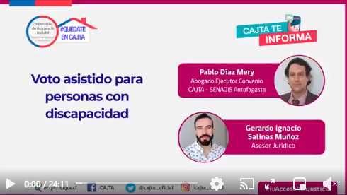 Voto Asistido para personas con discapacidad