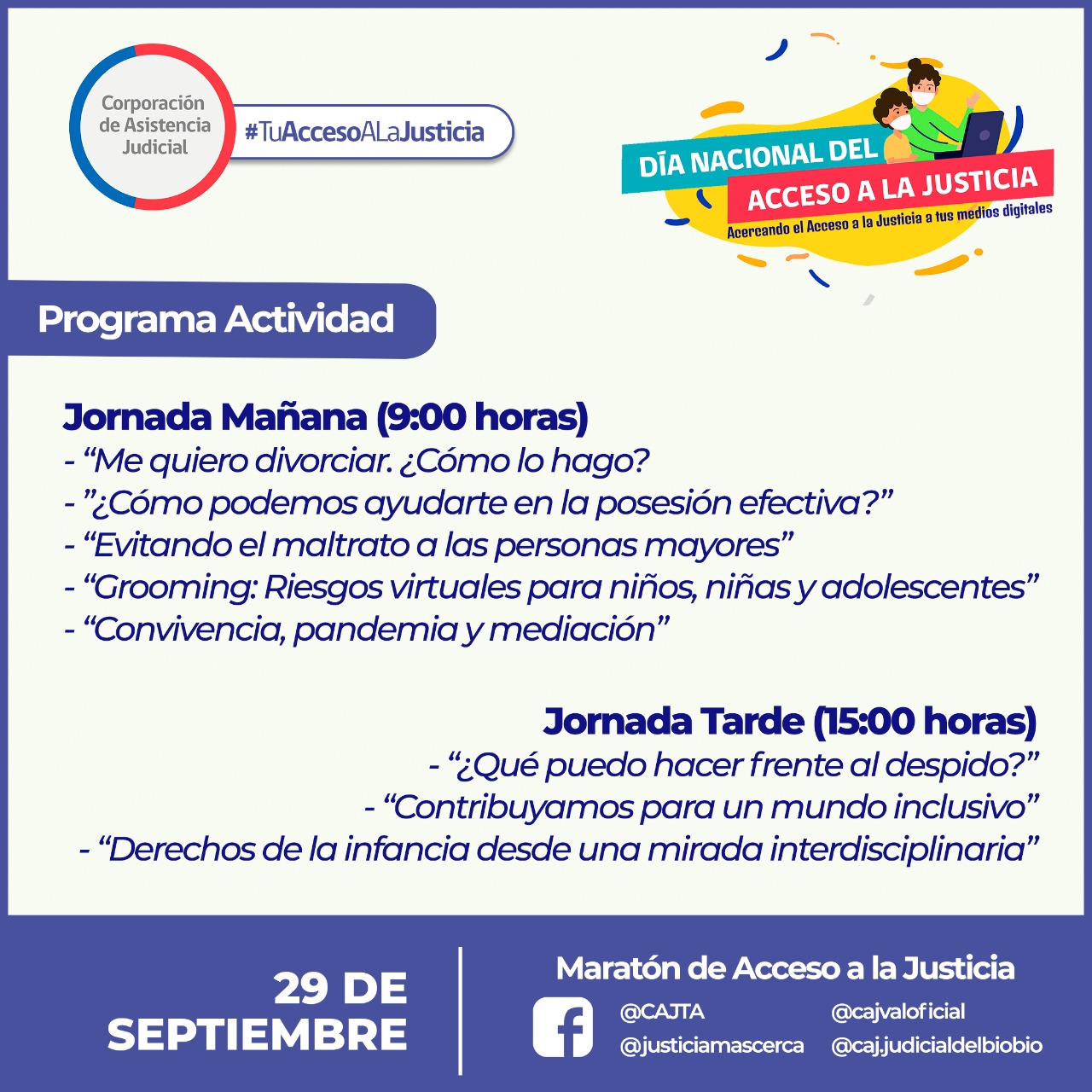 PROGRAMA de la Maratón por el Acceso a la Justicia