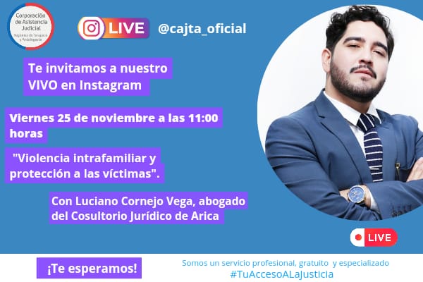 Te invitamos a nuestro VIVO en Instagram