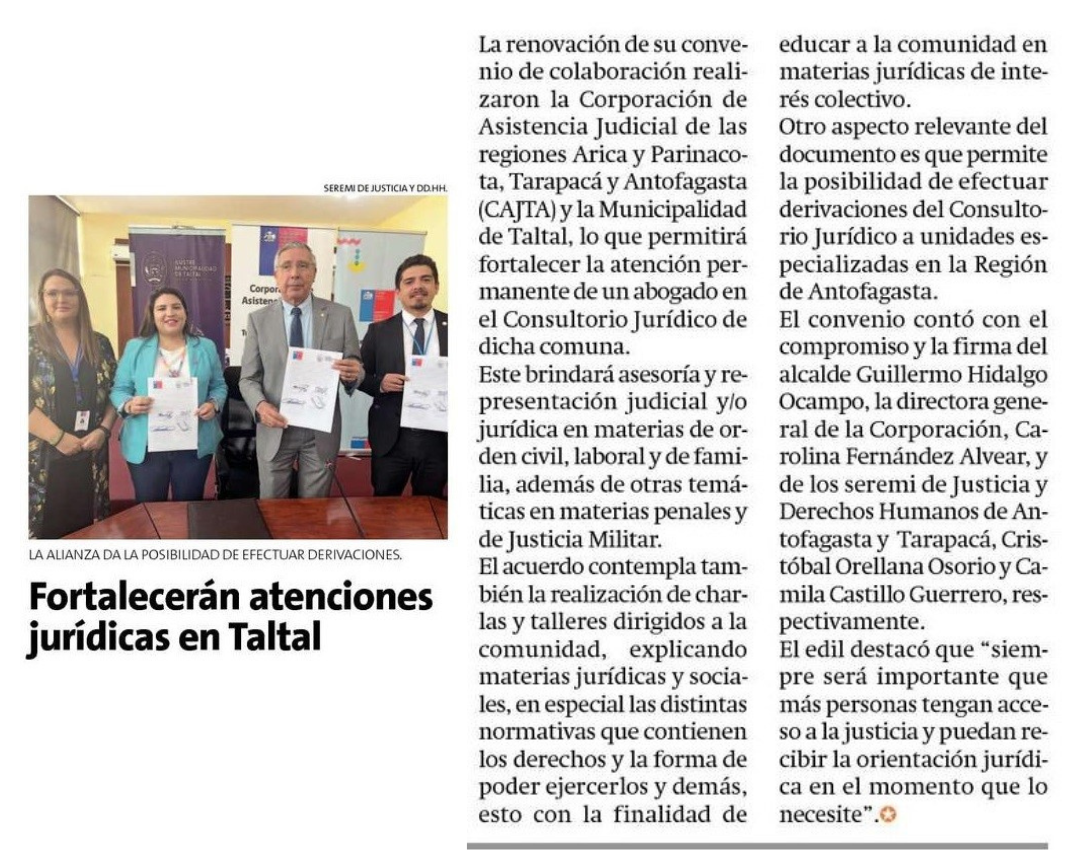 CAJTA en la prensa