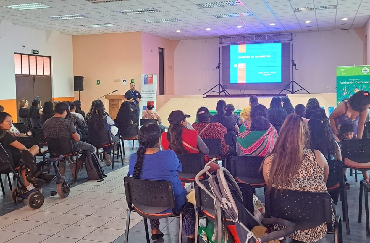 Consultorio Jurídico de Arica dicta charla sobre cuidado personal y alimentos