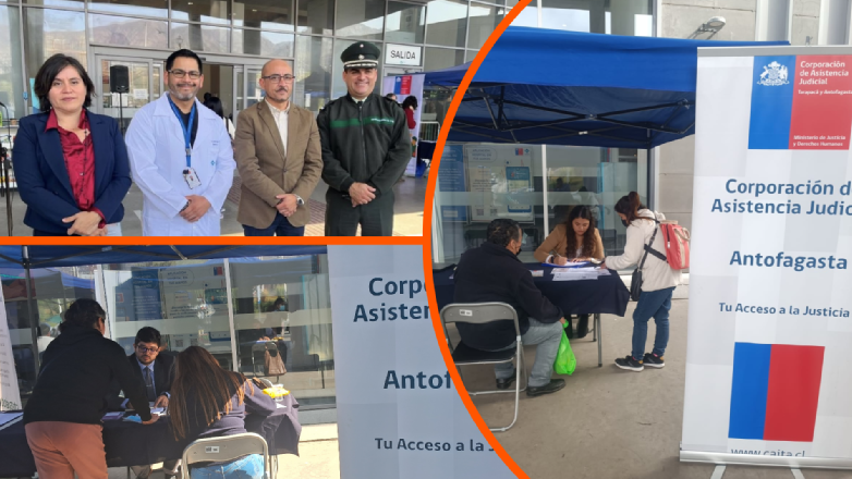 CAJTA participa en Plaza de Justicia realizada en explanada del Hospital Dr. Leonardo Guzmán de Antofagasta