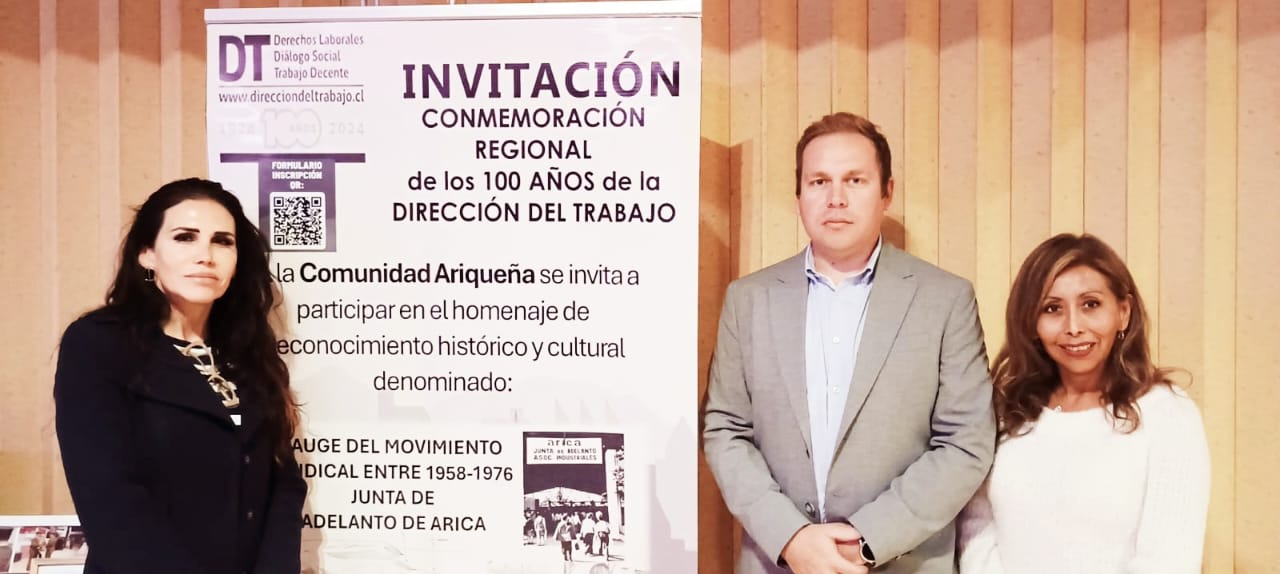 ODL de Arica y Parinacota participa en hito regional de los 100 años de la Dirección del Trabajo