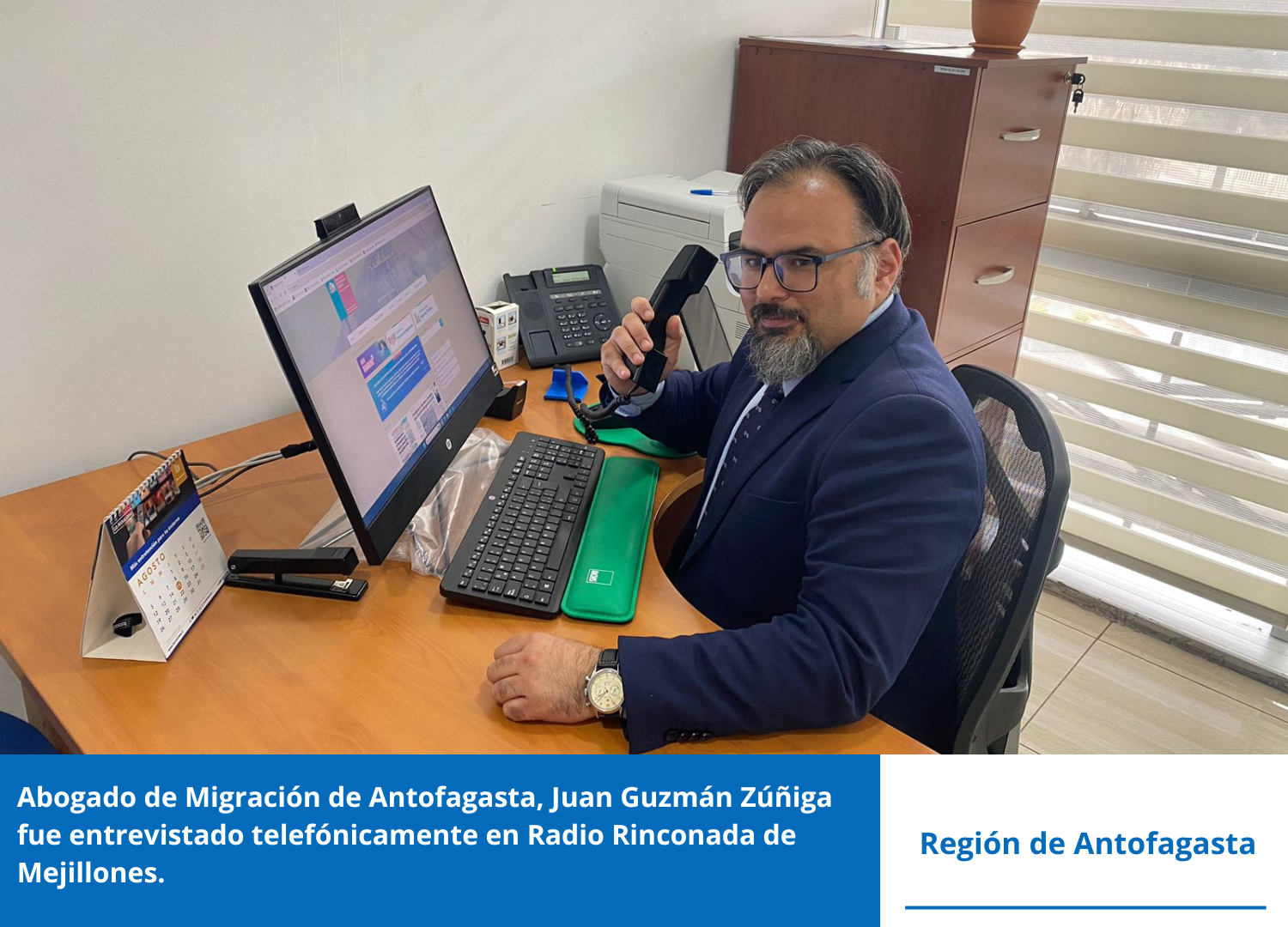 Abogado de Migración de Antofagasta es entrevistado en Radio Rinconada de Mejillones