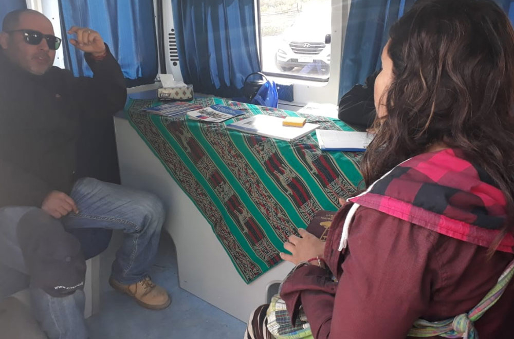 La CAJTA atiende en terreno a vecinos de Chaca en la Región de Arica y Parinacota